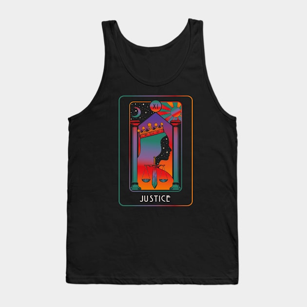 Justice Tank Top by Inktally